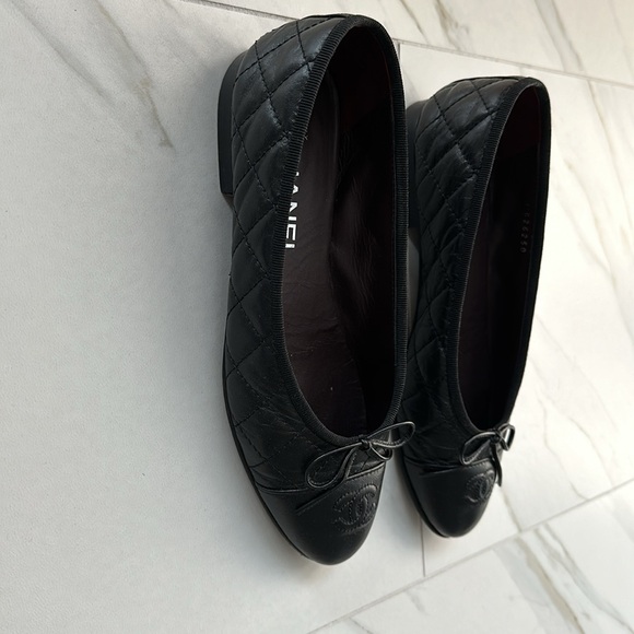 Chanel Classic Quilted Cap Toe Ballerina Flat - Picture 2 of 12
